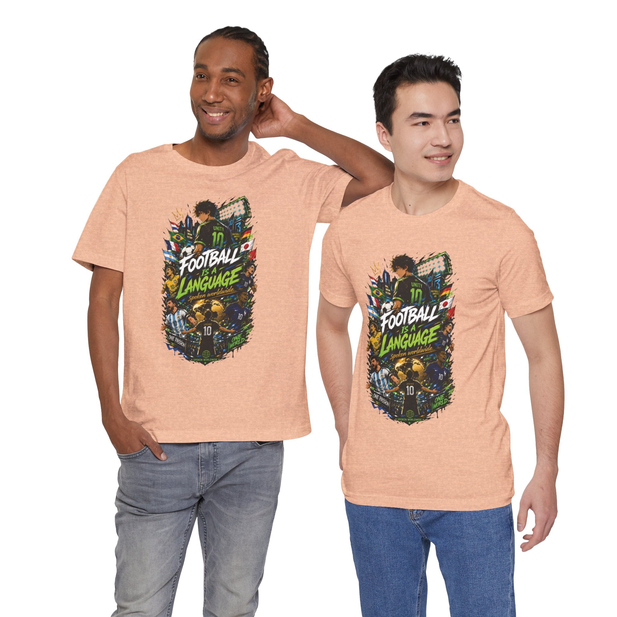 Football Language Graphic Tee — Soccer Fan Jersey Shirt