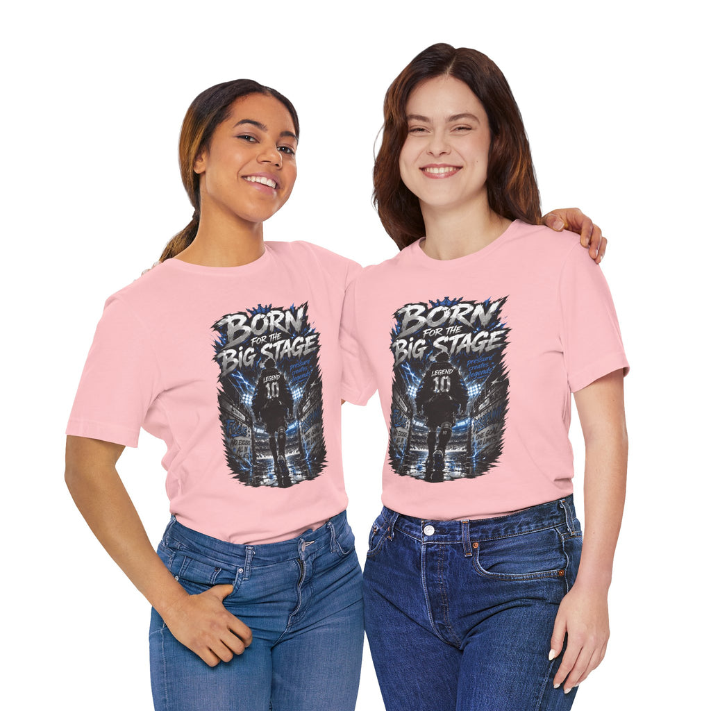 Soccer Player T‑Shirt — "Born for the Big Stage" Football Match Tee