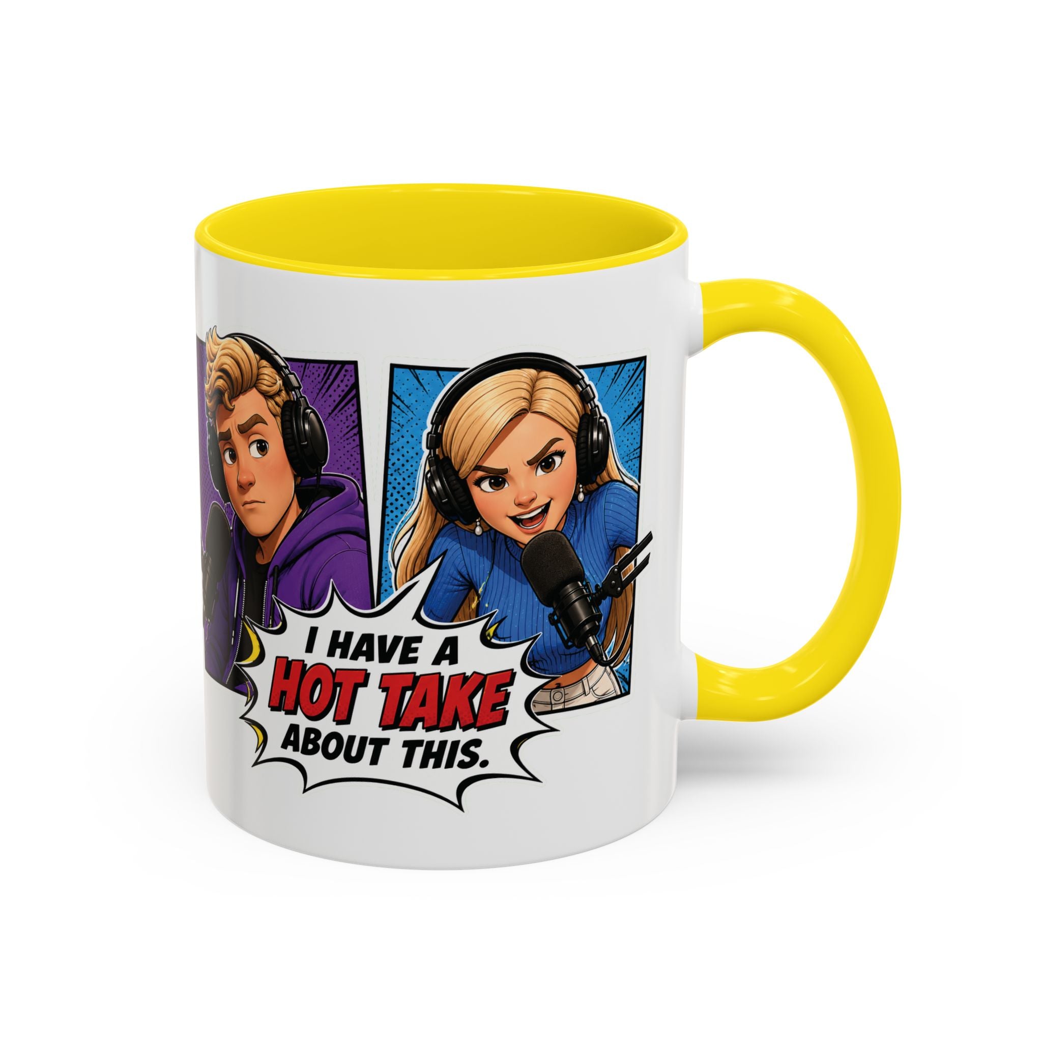 Jake And Emma Hot Take Coffee Mug — "I Have A Hot Take About This" Mug (11/15oz)