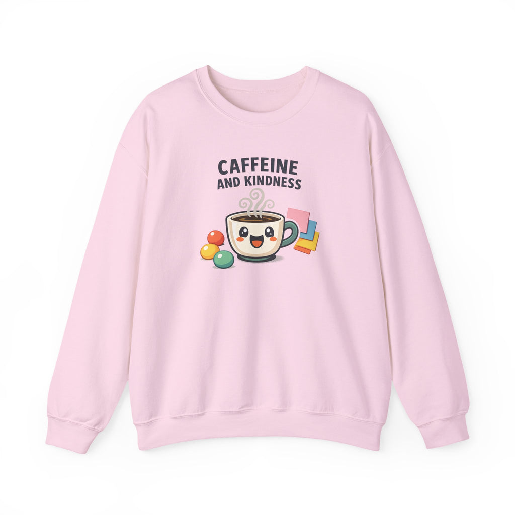 Caffeine and Kindness Sweatshirt | office humor, coffee fuel