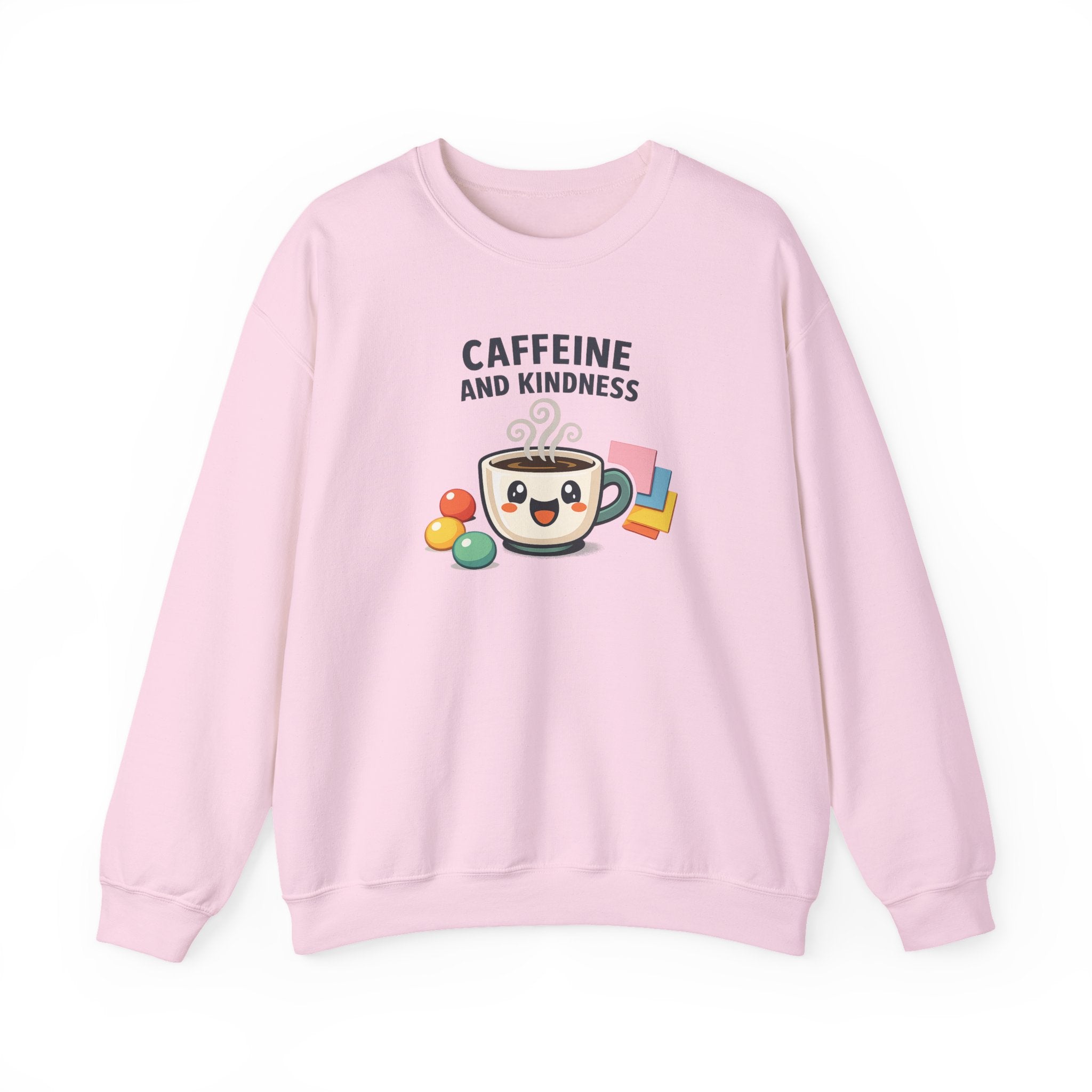Caffeine and Kindness Sweatshirt | office humor, coffee fuel