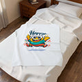 Happy Mood Face Velveteen Blanket - Cute Cartoon Throw