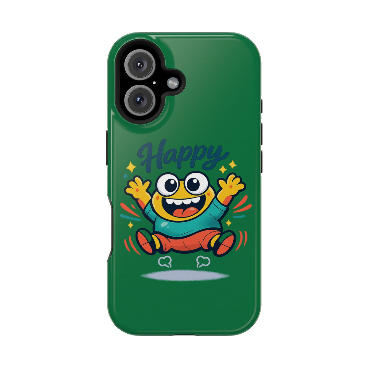 Happy Monster Magnetic Protective Phone Case Green