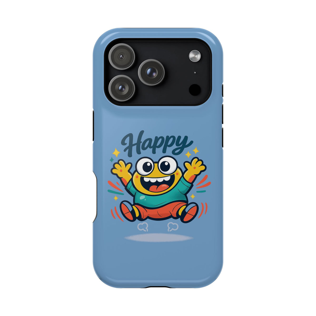 Happy Monster Magnetic Protective Phone Case Blue