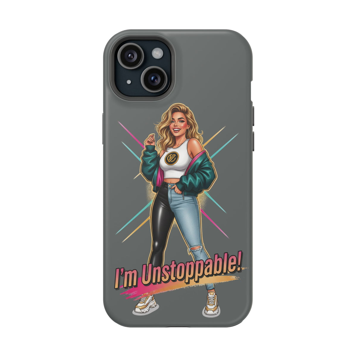 I'm Unstoppable Magnetic Protective Phone Case Gray