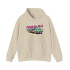 Retro Cartoon Dragster Hoodie, racing flame shirt, vintage car illustration