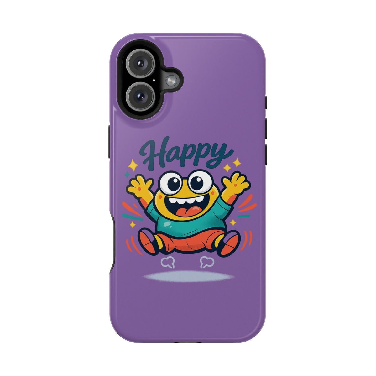 Happy Monster Magnetic Protective Phone Case Purple