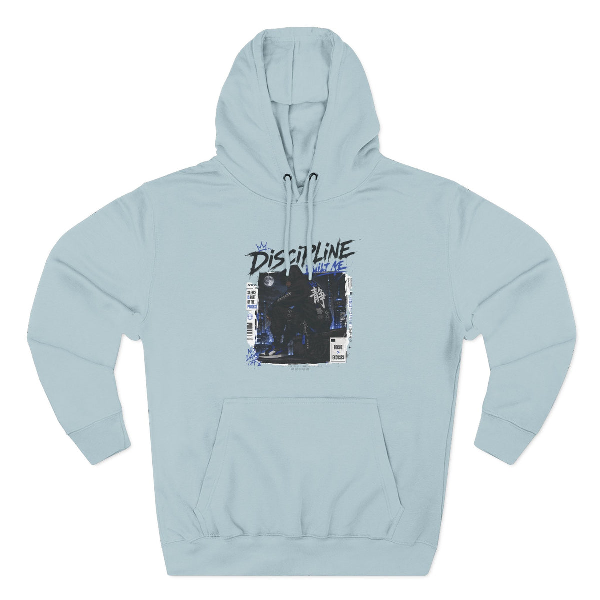 Discipline Built Me Graphic Hoodie Vintage Streetwear