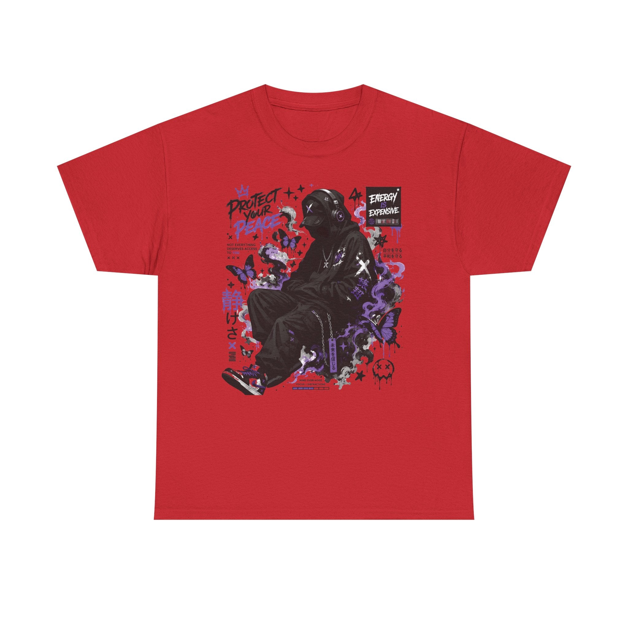 Peacekeeper Anime Graphic Tee — Purple Aesthetic Streetwear