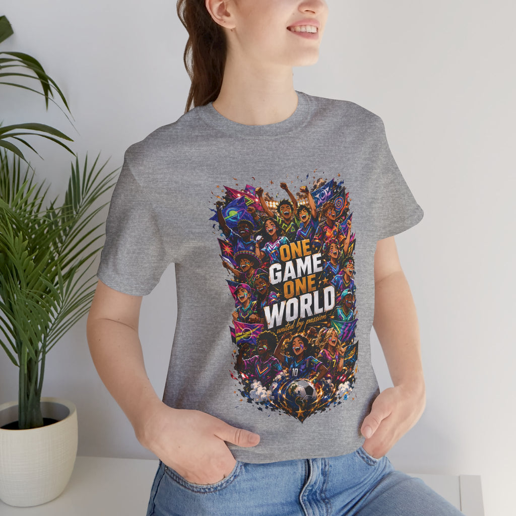 T-Shirt — 'One Game One World' Gamer Graphic Tee