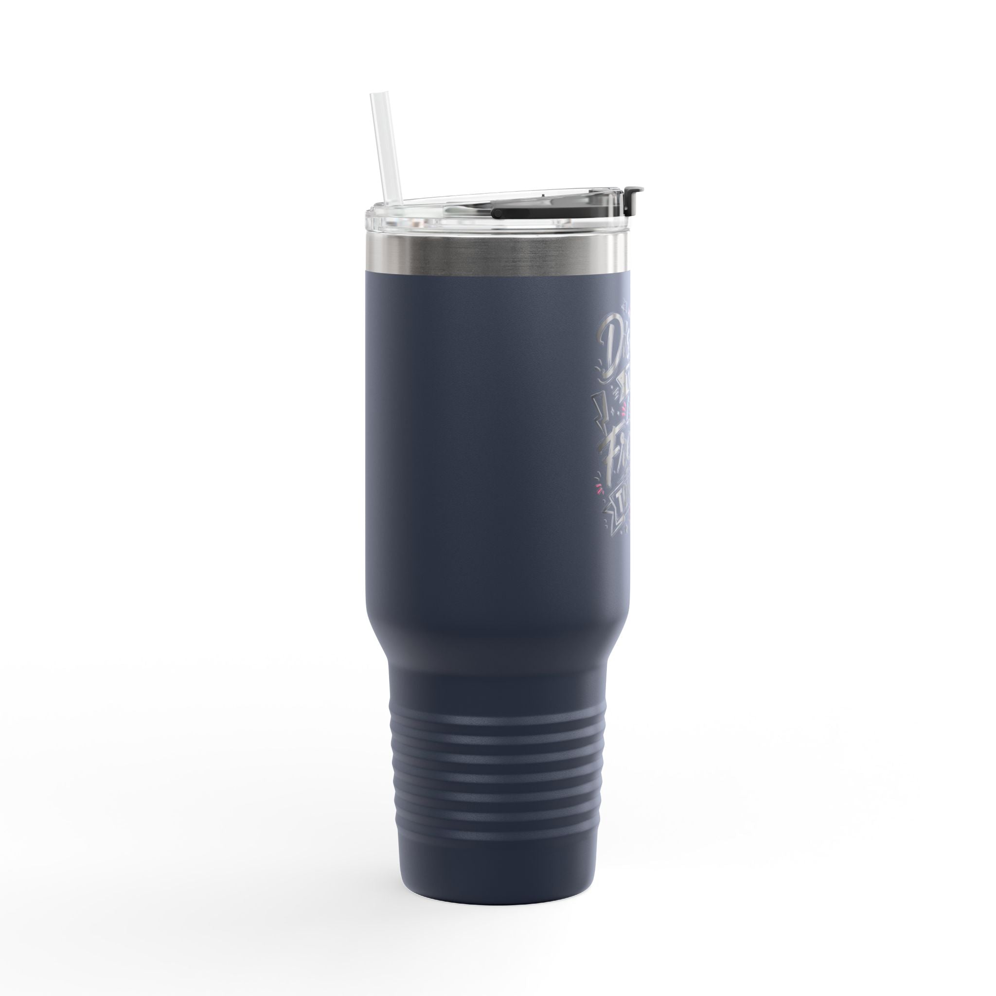40oz Insulated Travel Mug — "Discipline Today Leads to Freedom Tomorrow" Motivational Tumbler