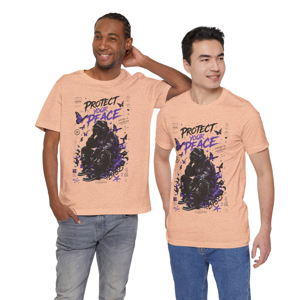 Protect Your Peace Gothic Butterfly Graphic T Shirt