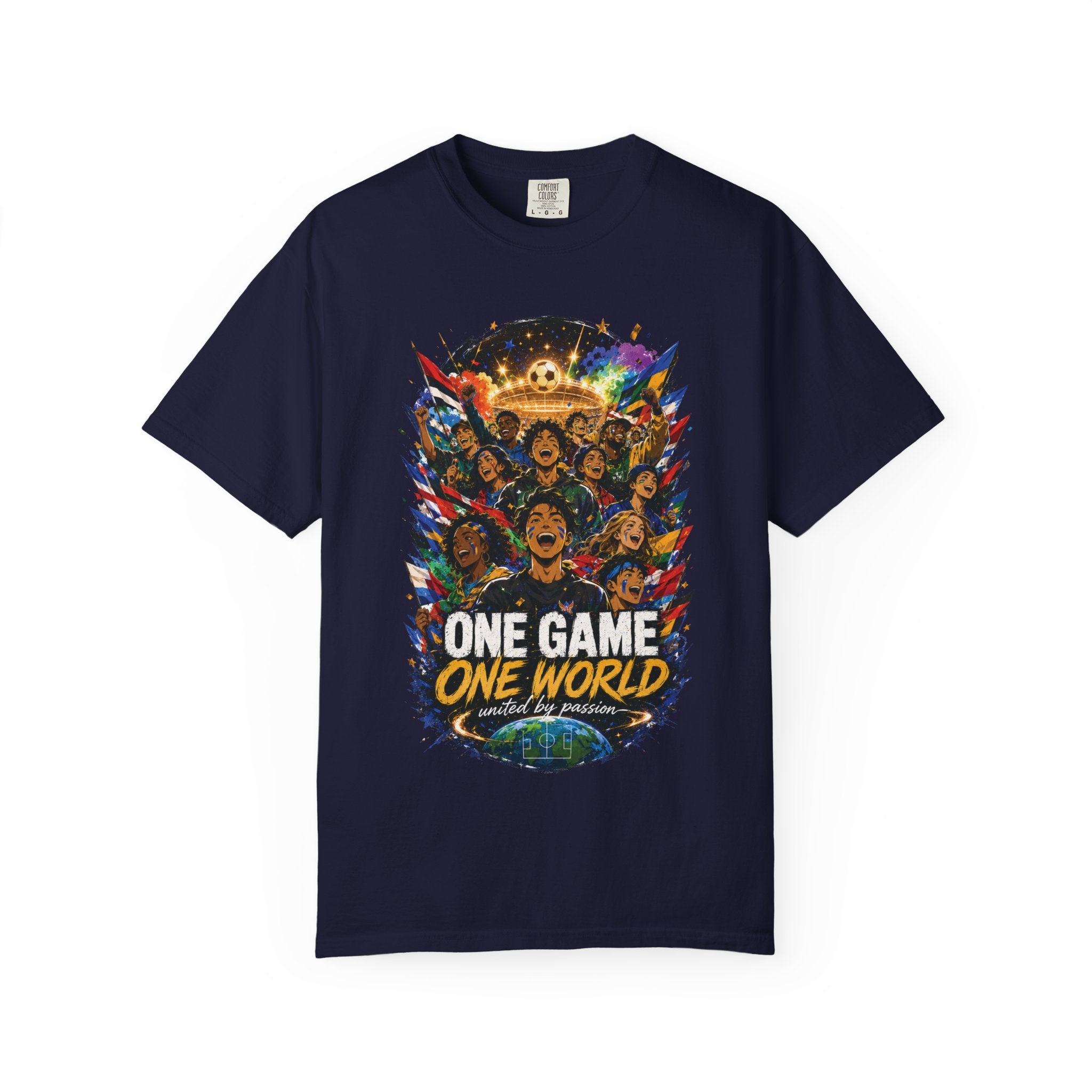 One Game One World Soccer T-Shirt — International Football Fans Graphic Tee