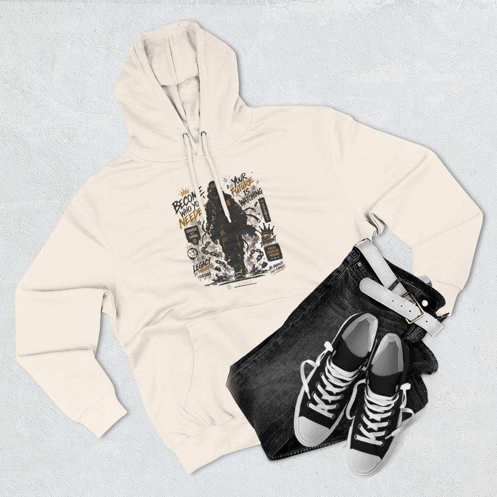 Adventure Hoodie — "Become Your Own Hero" Graphic Pullover