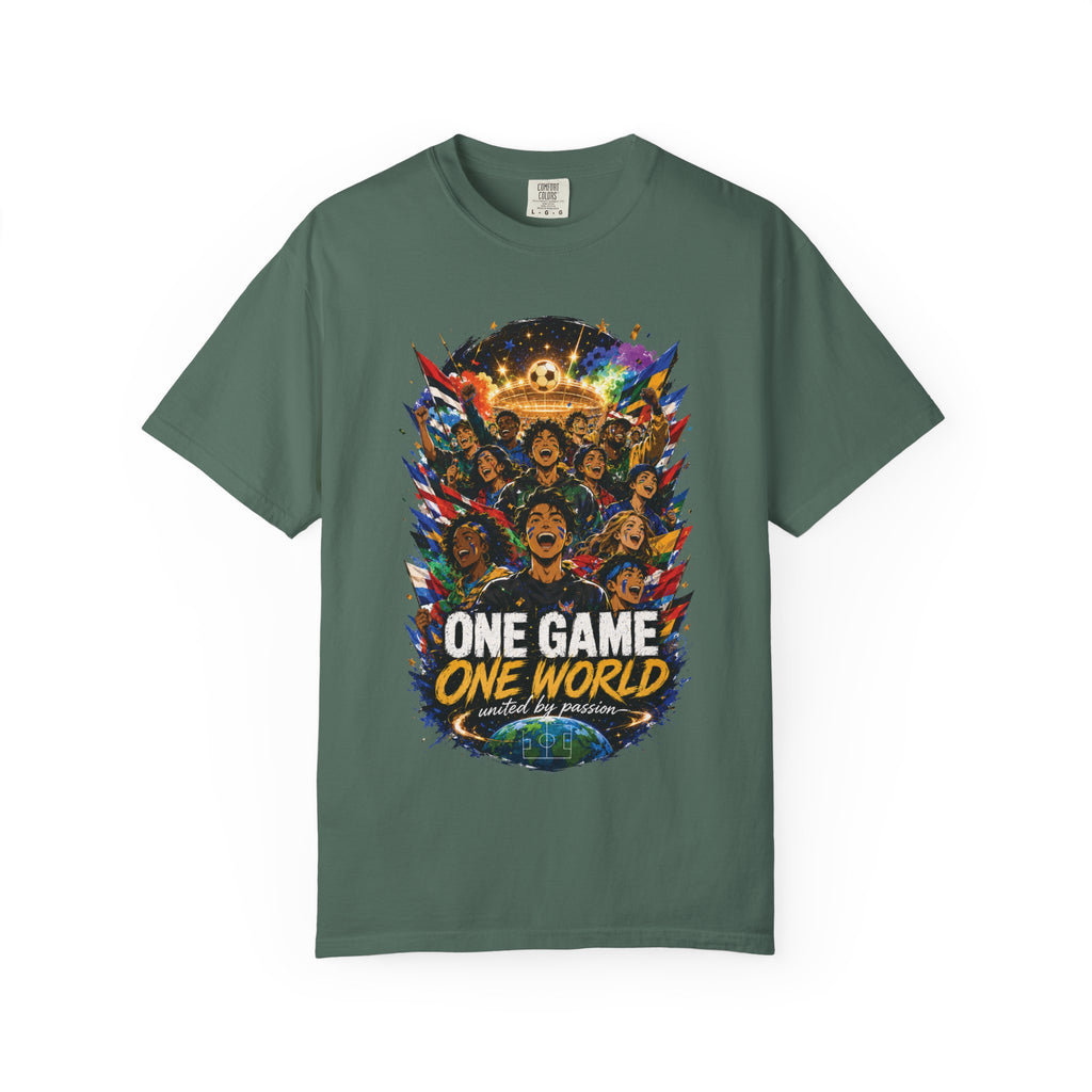 One Game One World Soccer T-Shirt — International Football Fans Graphic Tee