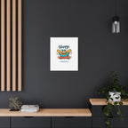 Happy Blob Cartoon Canvas Bold Kawaii Wall Art