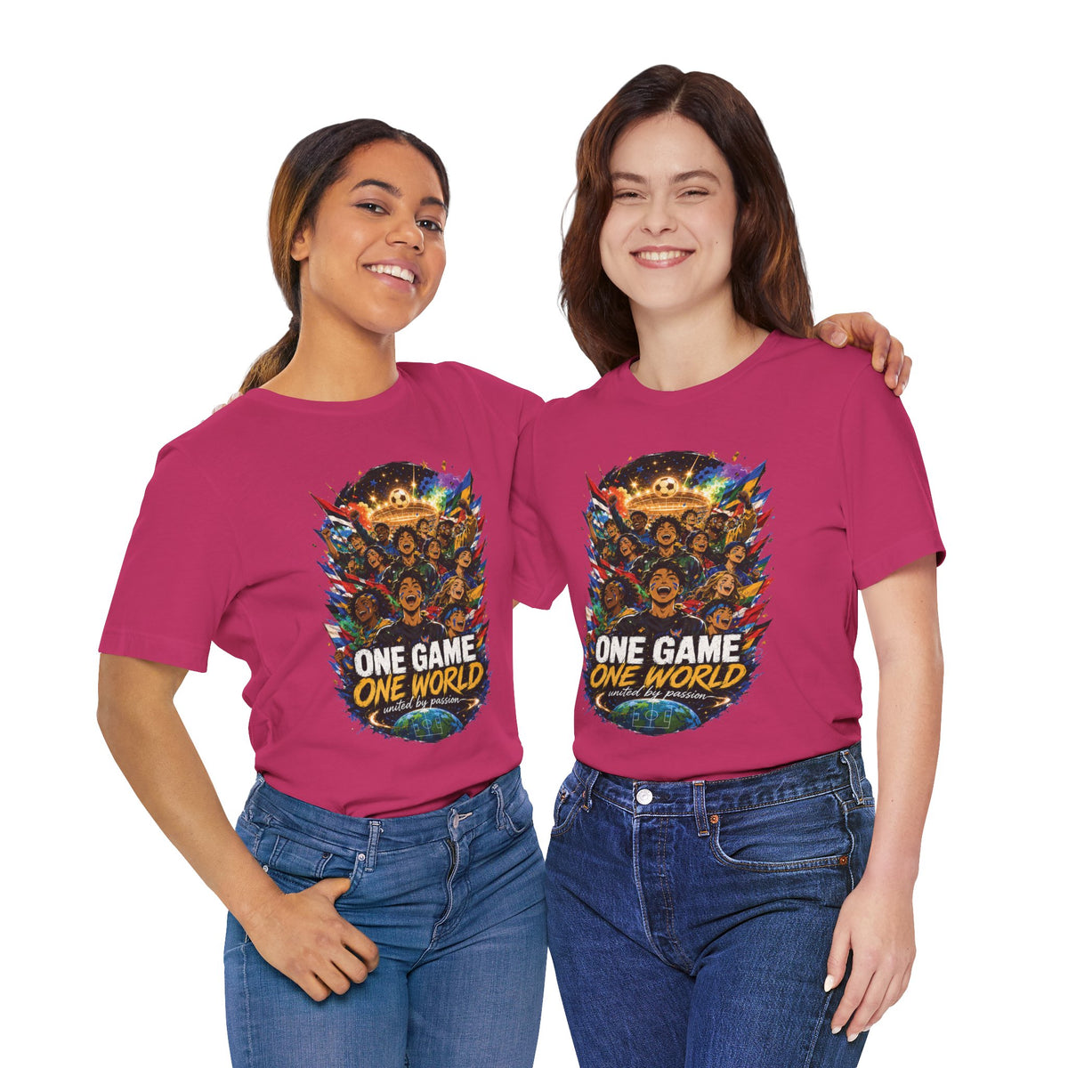One Game One World Soccer Graphic T Shirt