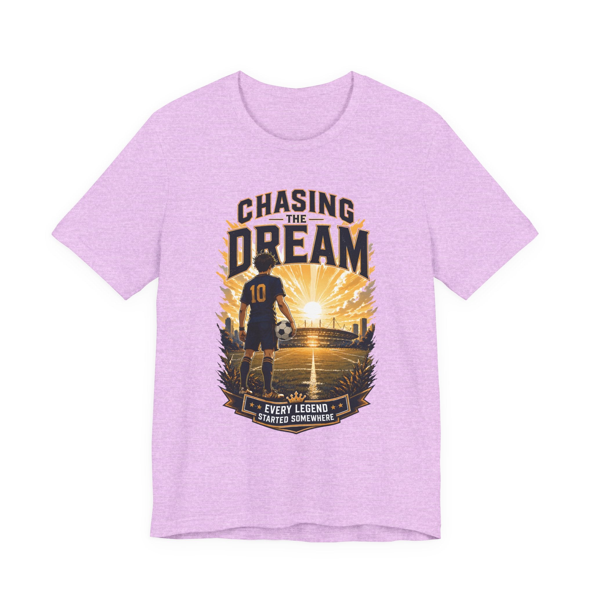 Soccer Tee — "Chasing the Dream" Inspirational Soccer Shirt