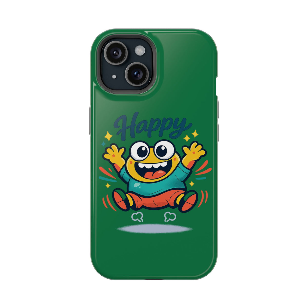 Happy Monster Magnetic Protective Phone Case Green