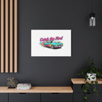 Retro Racing Car Canvas Wall Art – Vintage Dragster Design