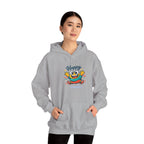 Happy Blob Cartoon Hoodie – Minimal Smiley Graphic Pullover