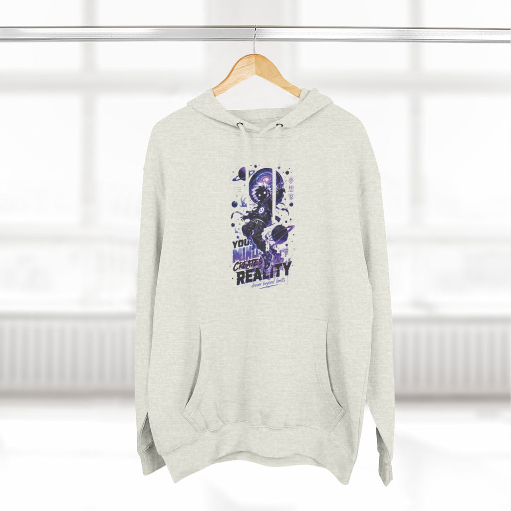 Galaxy Skate Hoodie — "You’re Not High, You’re Reality" Graphic Pullover