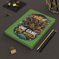 Soccer Journal — "One Game One World" Personalized Hardcover Notebook (Custom Name & Number)