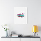 Retro Racing Car Canvas Wall Art – Vintage Dragster Design