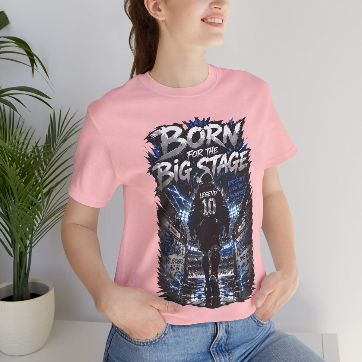 Born for the Big Stage Soccer Player T Shirt