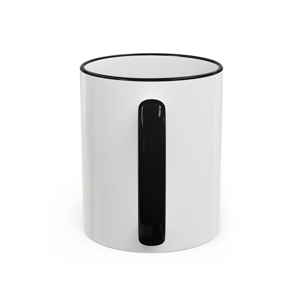 Happy Monster Accent Rim Mug – Cheerful Cute Cartoon Coffee Cup (11oz/15oz)