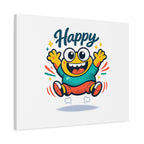 Happy Blob Cartoon Canvas Bold Kawaii Wall Art