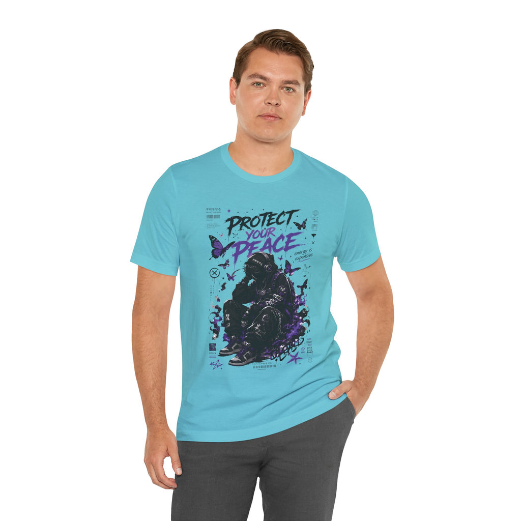 Protect Your Peace Gothic Butterfly Graphic T Shirt