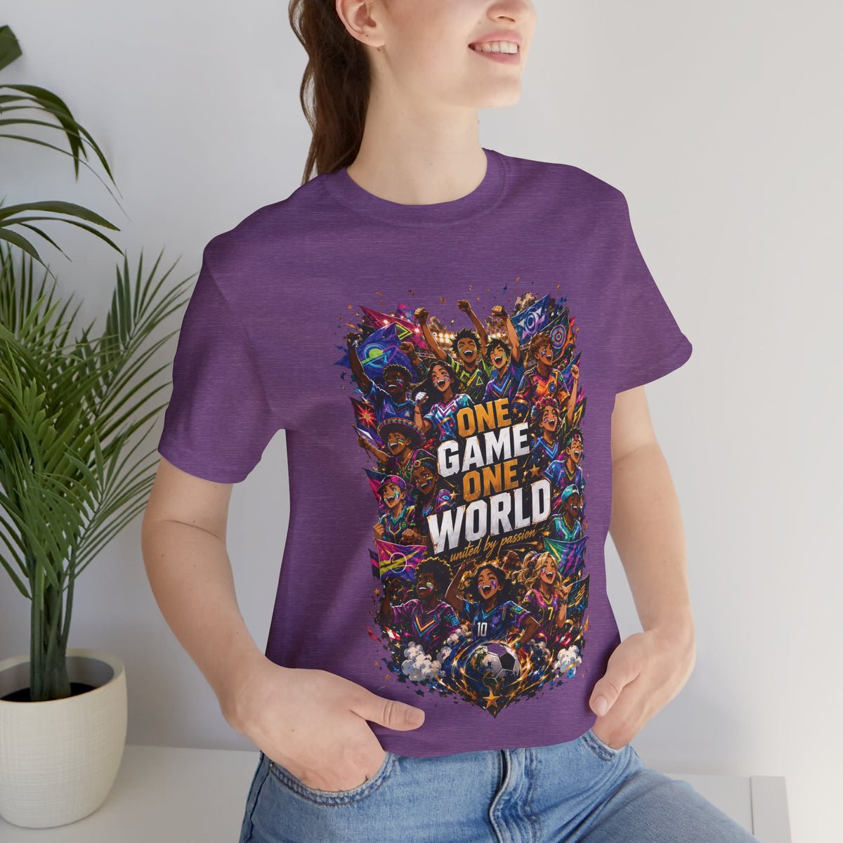One Game One World Gamer Graphic T Shirt