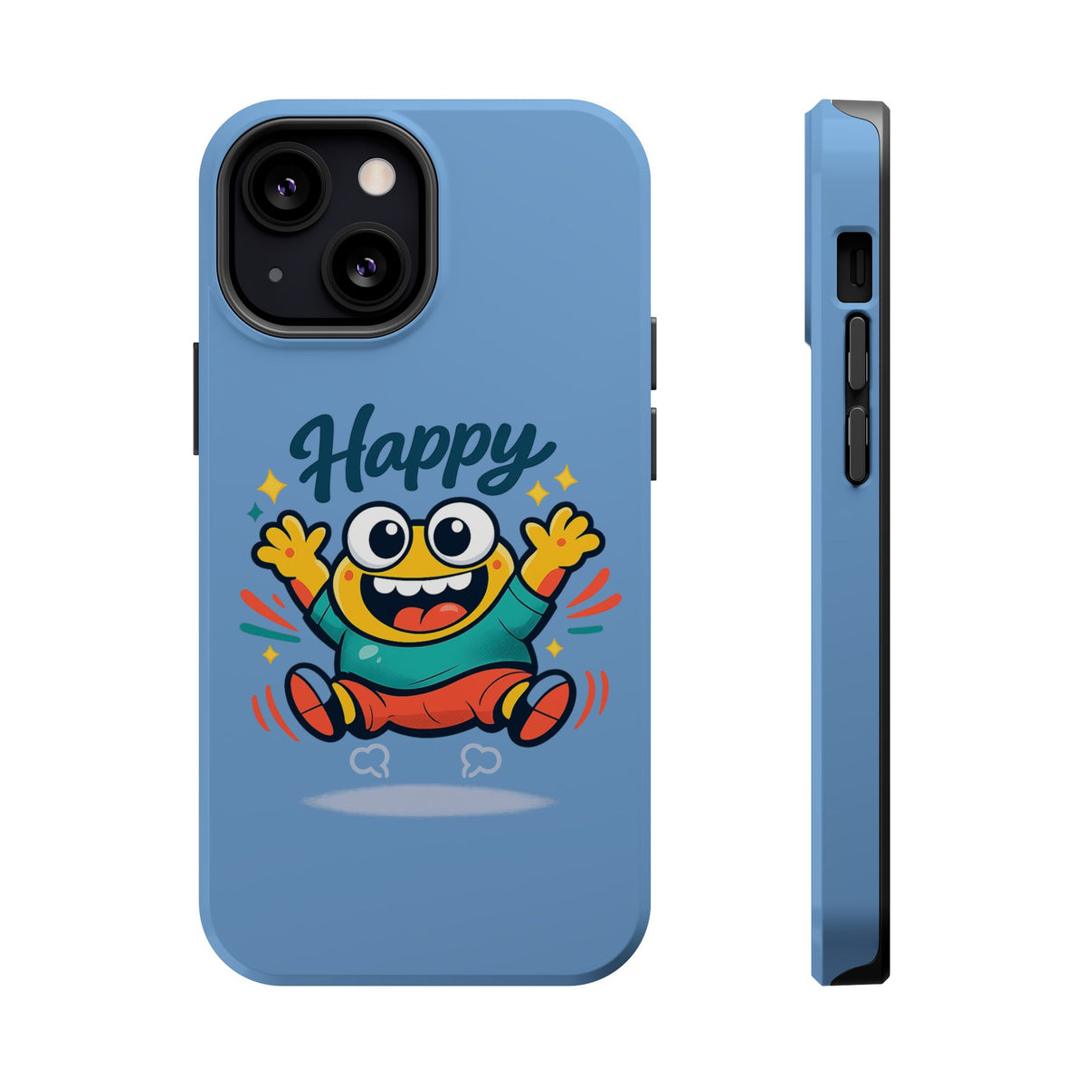 Happy Monster Magnetic Protective Phone Case Blue