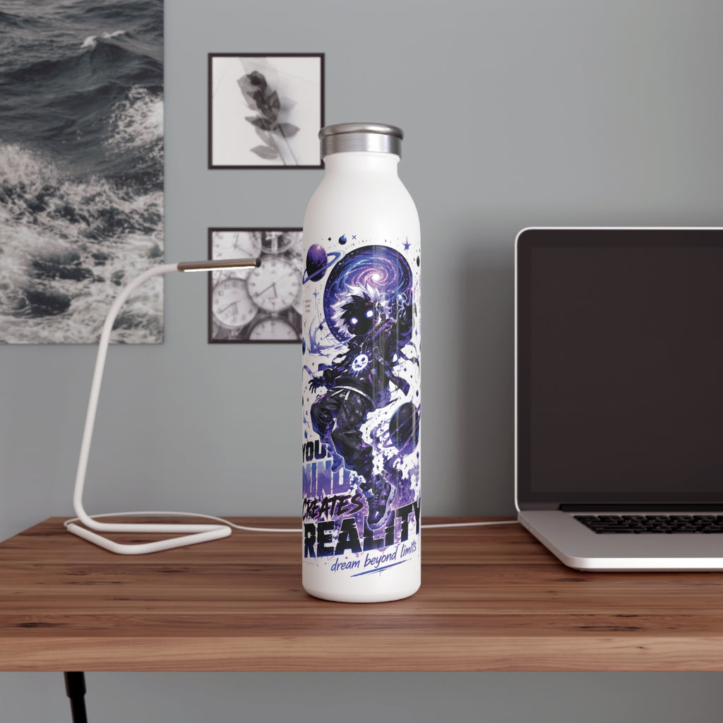 Slim Water Bottle — Cosmic Astronaut 'Dream Beyond Limits' Insulated Bottle