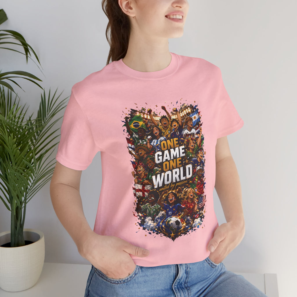 T-Shirt — 'One Game One World' Gamer Graphic Tee