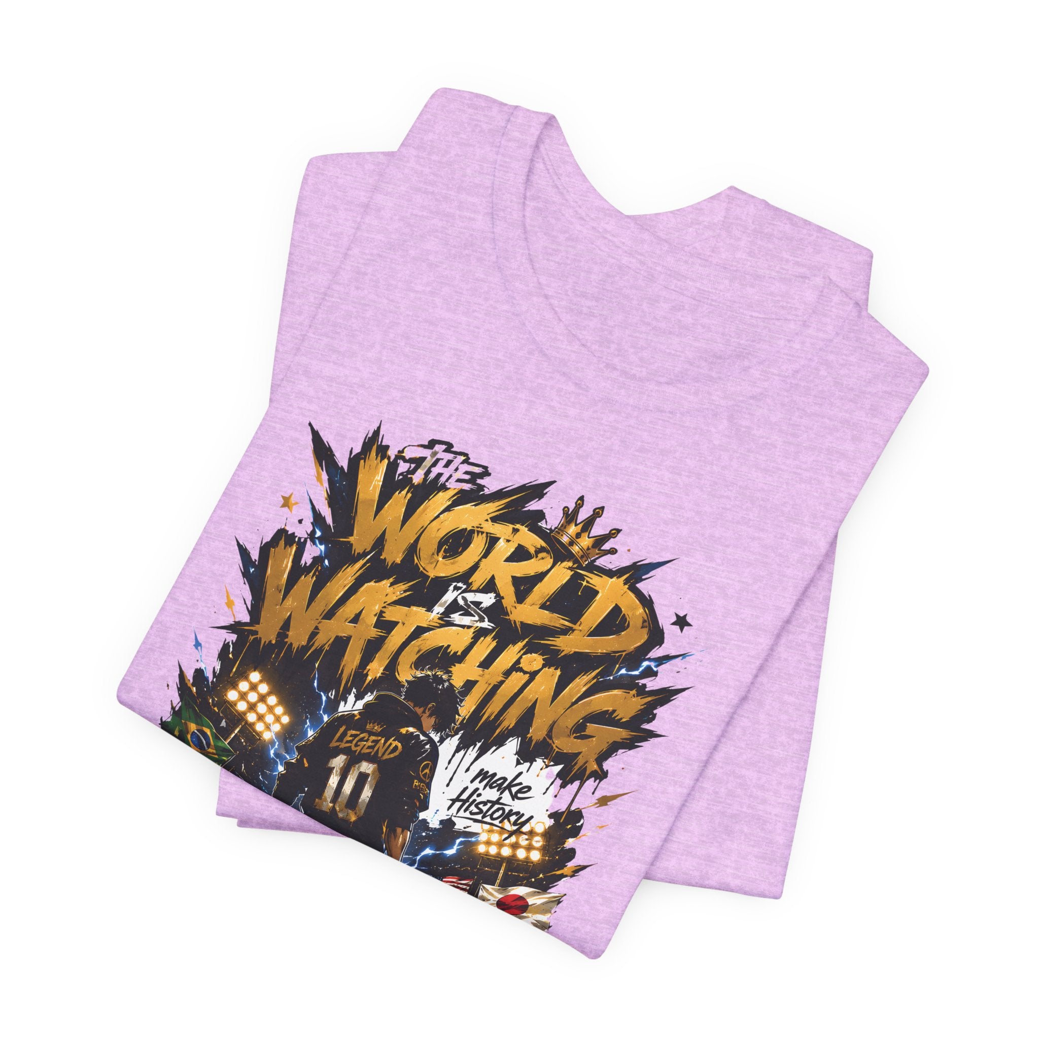 World Is Watching T-Shirt — Soccer Fan Graphic Tee ("The World Is Watching")