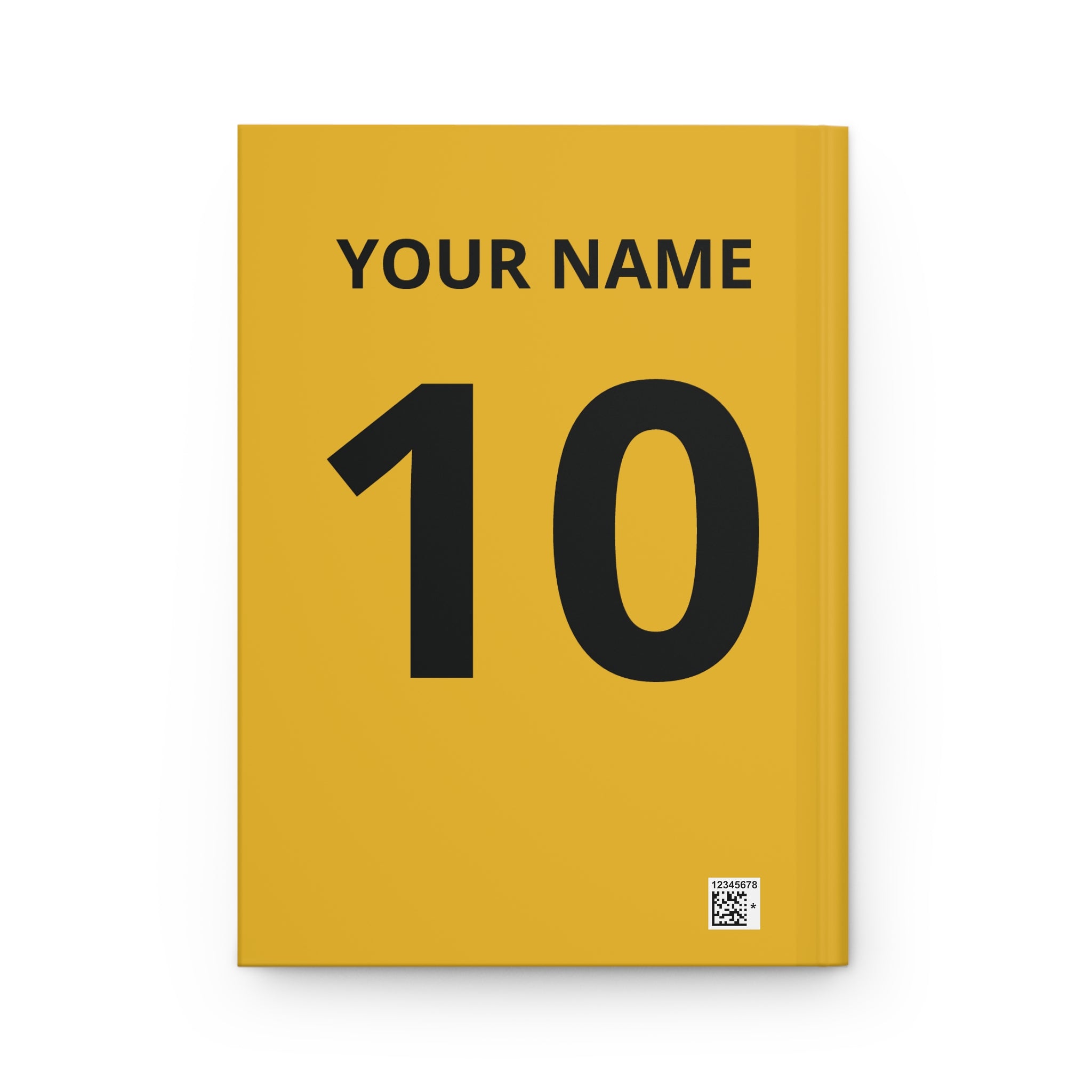 Football Is a Language Hardcover Journal — Personalized Soccer Number 10 Notebook