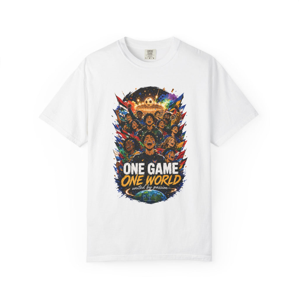 One Game One World Soccer T Shirt International Football Graphic Tee