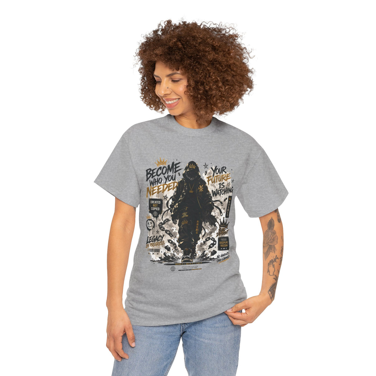 Become Who You Needed Inspirational Graphic T Shirt