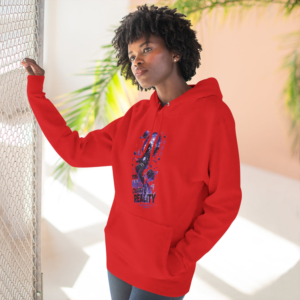 Galaxy Skate Hoodie — "You’re Not High, You’re Reality" Graphic Pullover