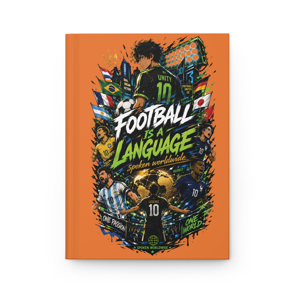 Football Is a Language Hardcover Journal — Soccer Fan Notebook