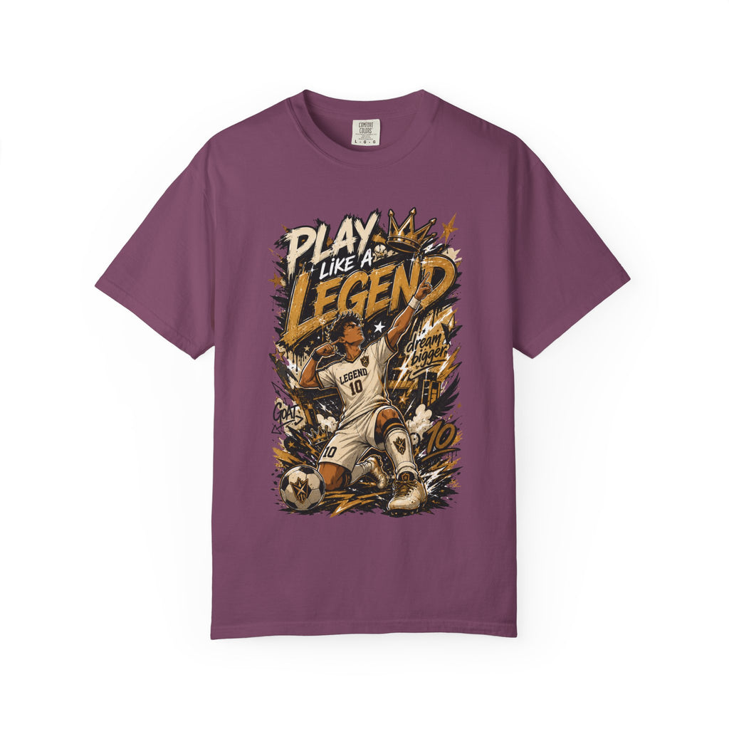 Play Like a Legend Soccer T-Shirt — Vintage Goal Celebration Graphic Tee