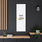 Caffeine and Kindness Canvas - Coffee-Themed Wall Art