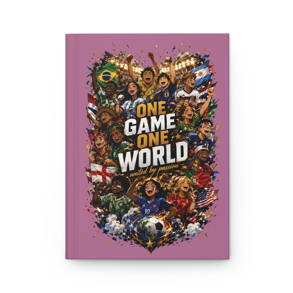 One Game One World Soccer Hardcover Journal — World Cup Fans Notebook