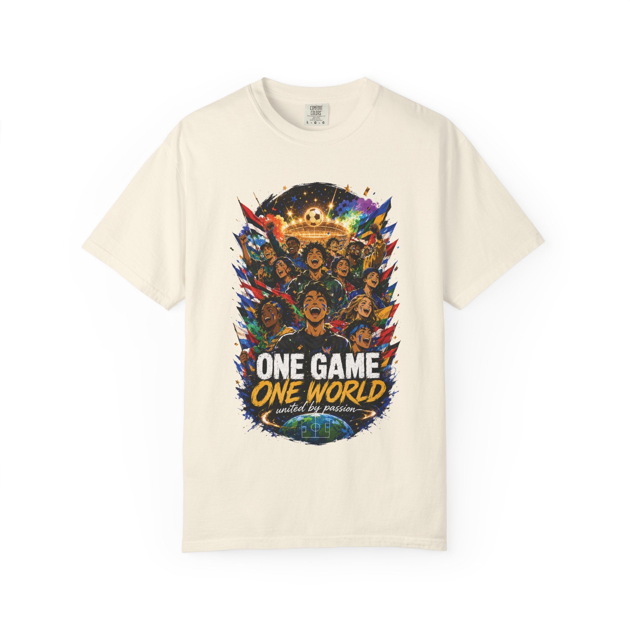 One Game One World Soccer T-Shirt — International Football Fans Graphic Tee