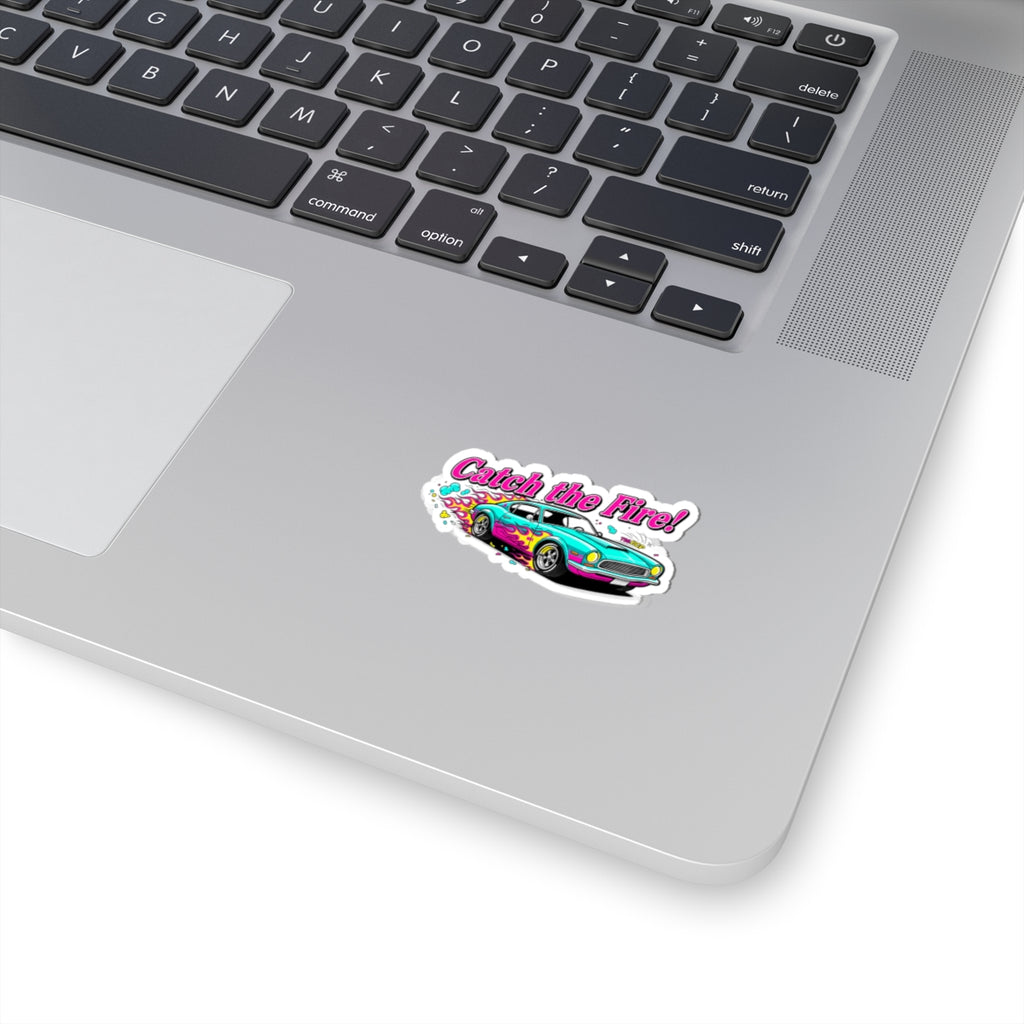 Retro Racing Car Sticker – Vintage Dragster Decal