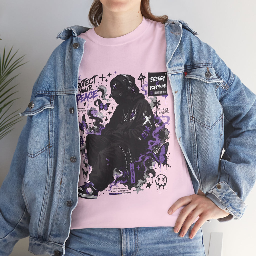 Peacekeeper Anime Graphic T Shirt Purple Streetwear Design
