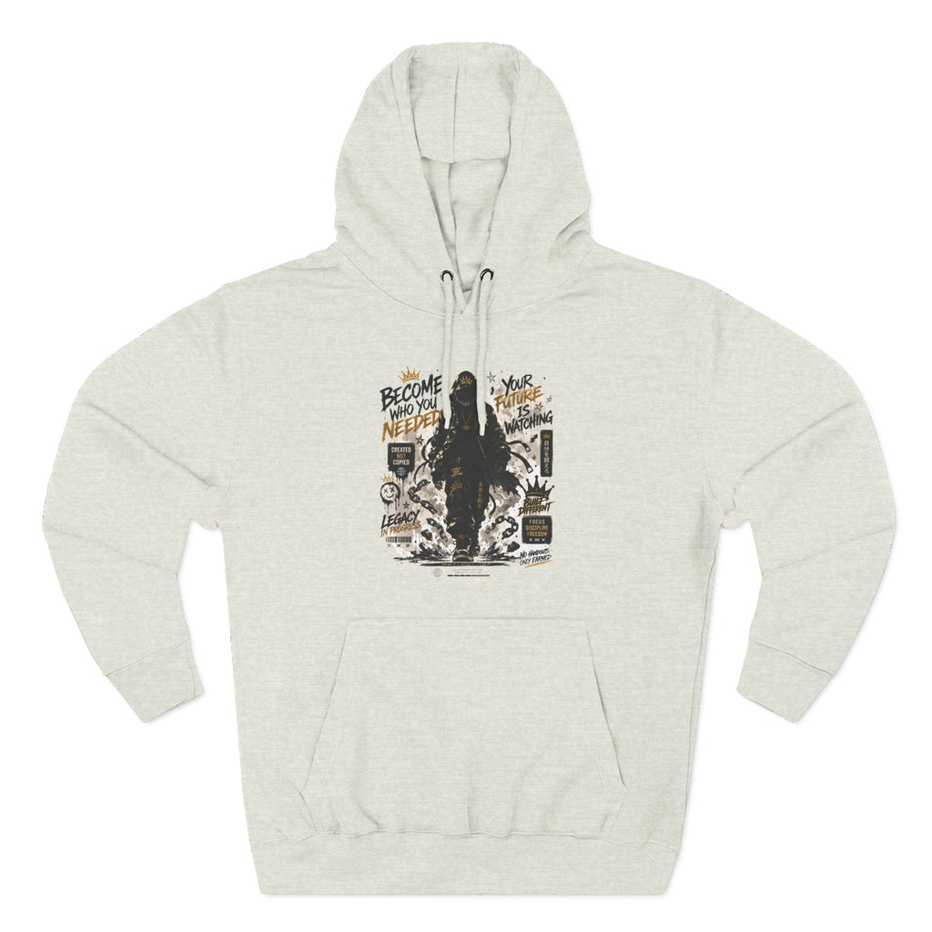 Adventure Hoodie — "Become Your Own Hero" Graphic Pullover