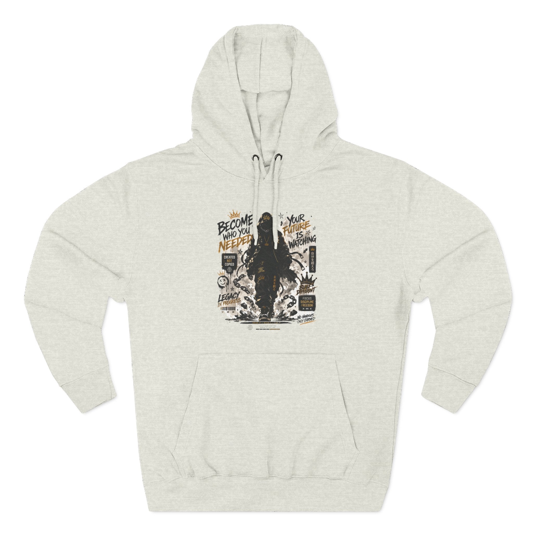 Adventure Hoodie — "Become Your Own Hero" Graphic Pullover